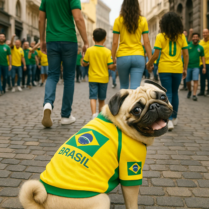 Parisian Pet Team Brazil Dog Jersey